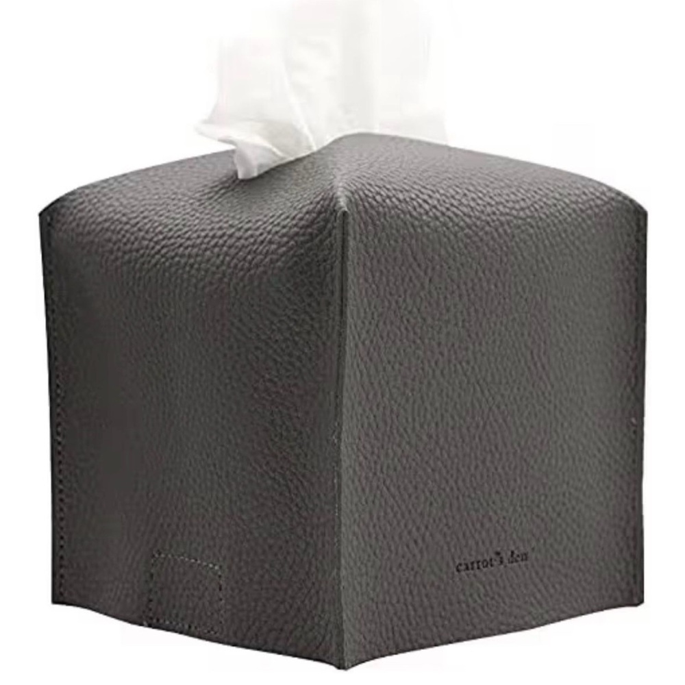 Gray Tissue Box Cover